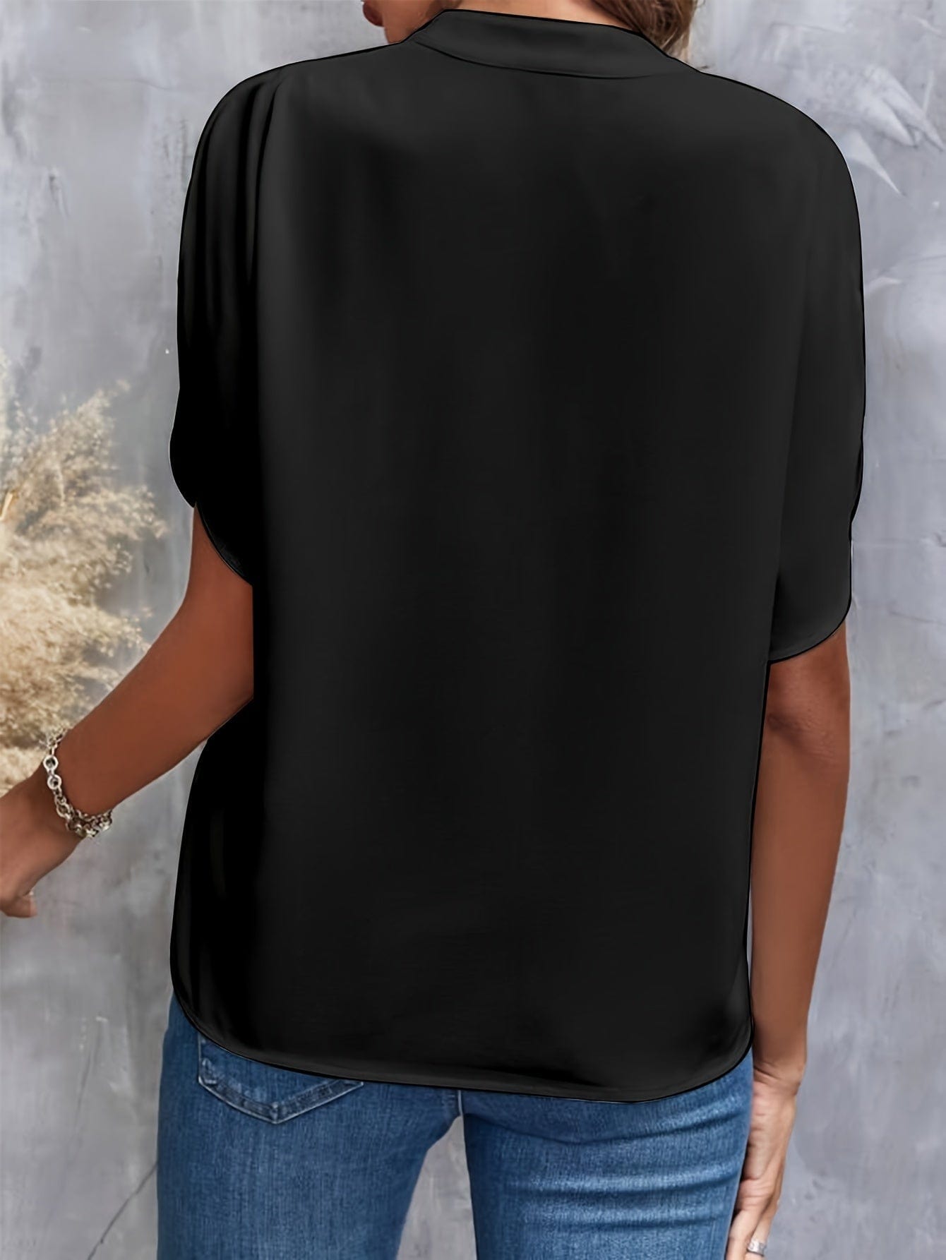 blouse en tissu doux avec drapé confortable pour un automne élégant