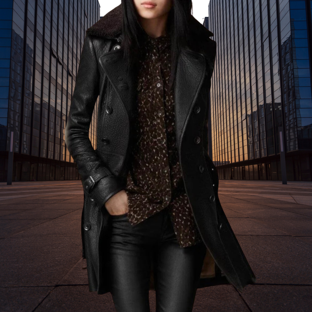 veste en cuir chaude et élégante pour un confort intemporel