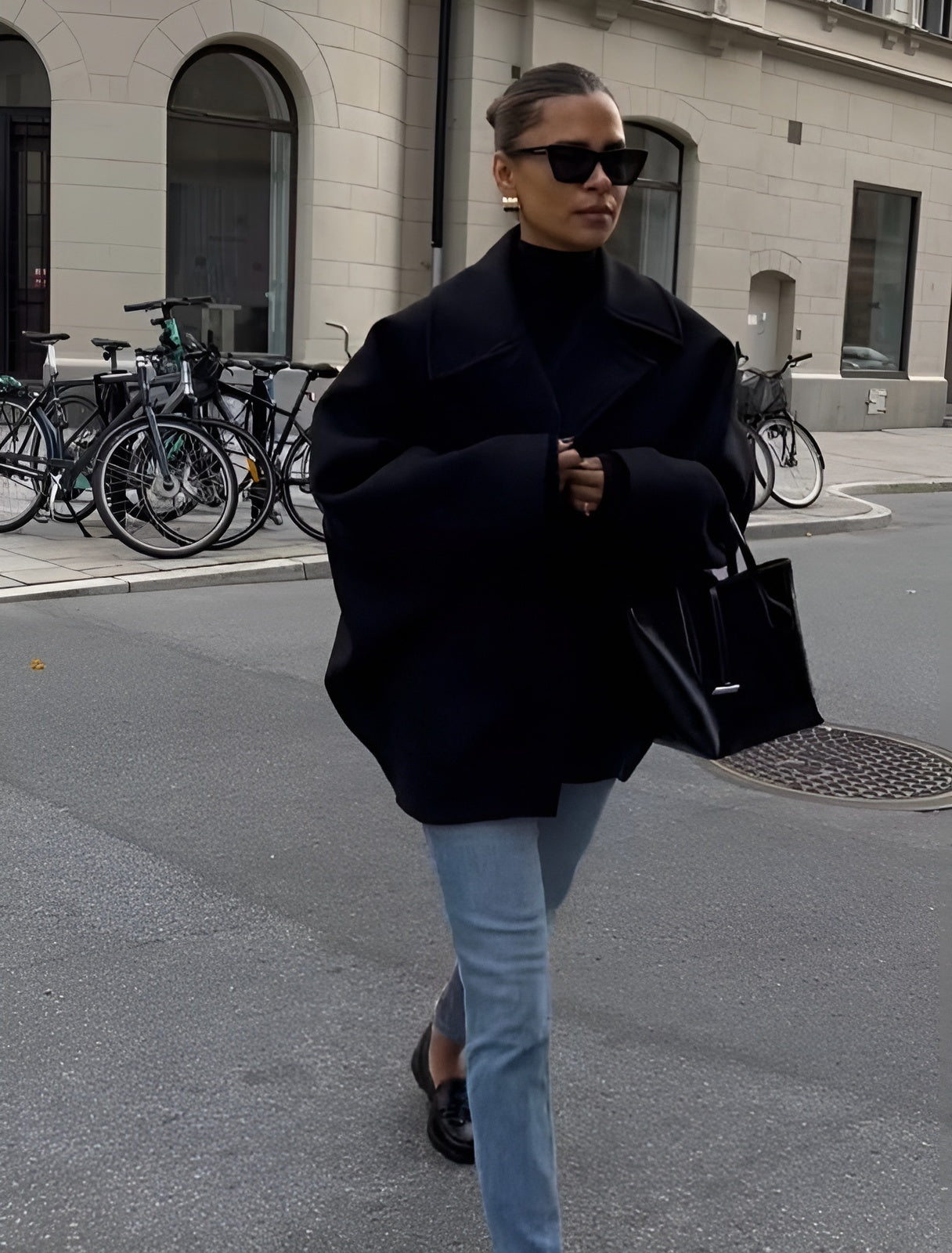 veste oversized en tissu doux pour un confort élégant en toute saison