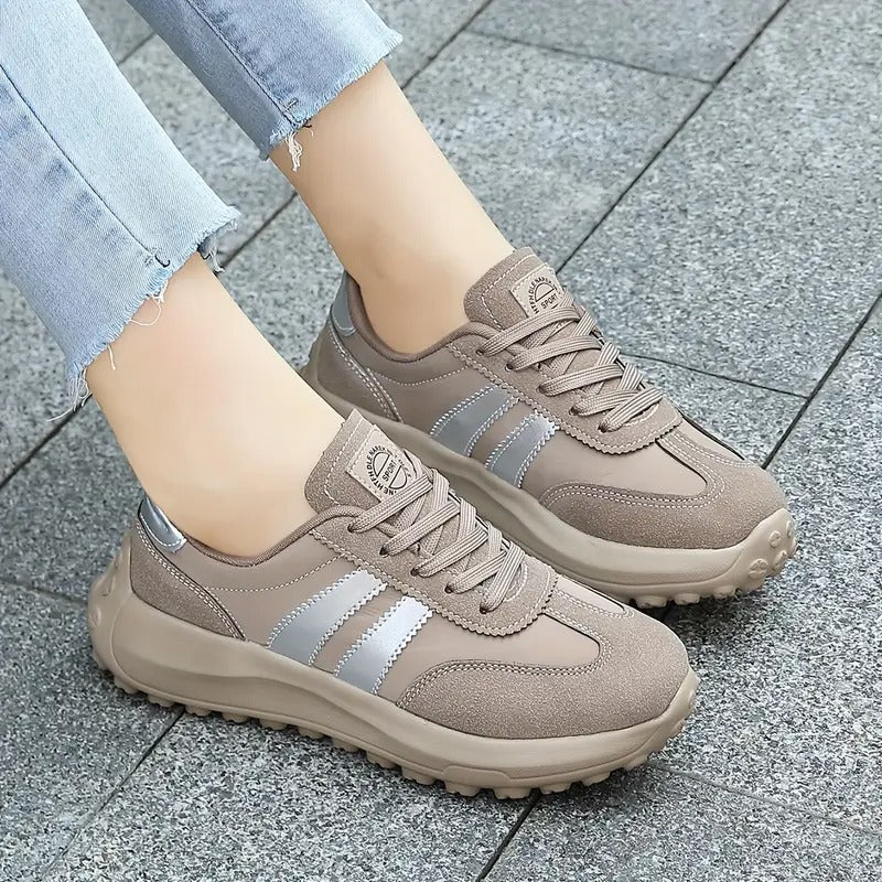 Baskets orthopédiques en cuir, confort et élégance pour l'automne