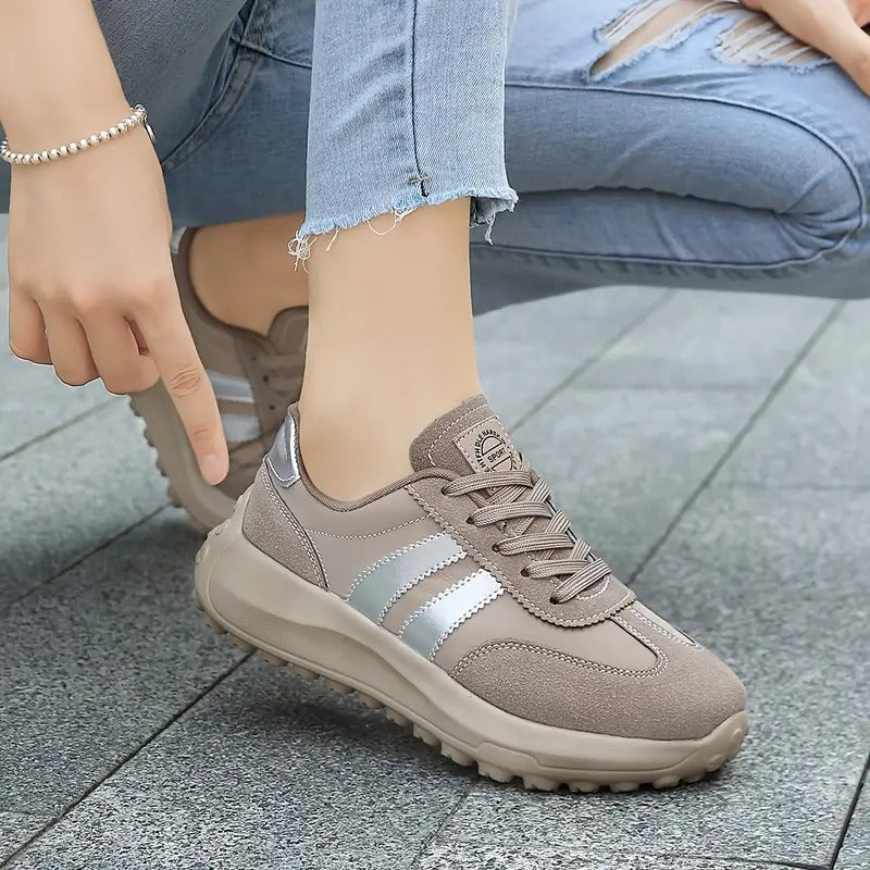 Baskets orthopédiques en cuir, confort et élégance pour l'automne