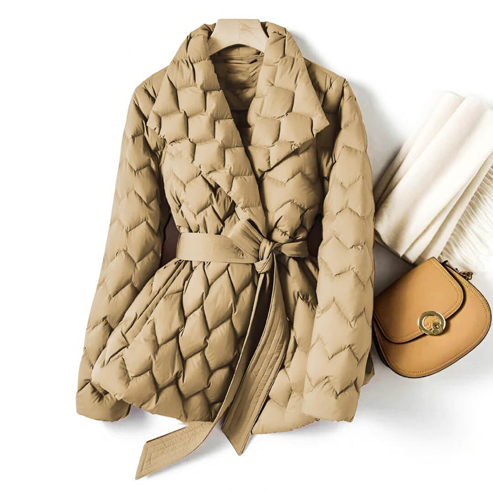 veste matelassée élégante en tissu doux pour un confort automnal