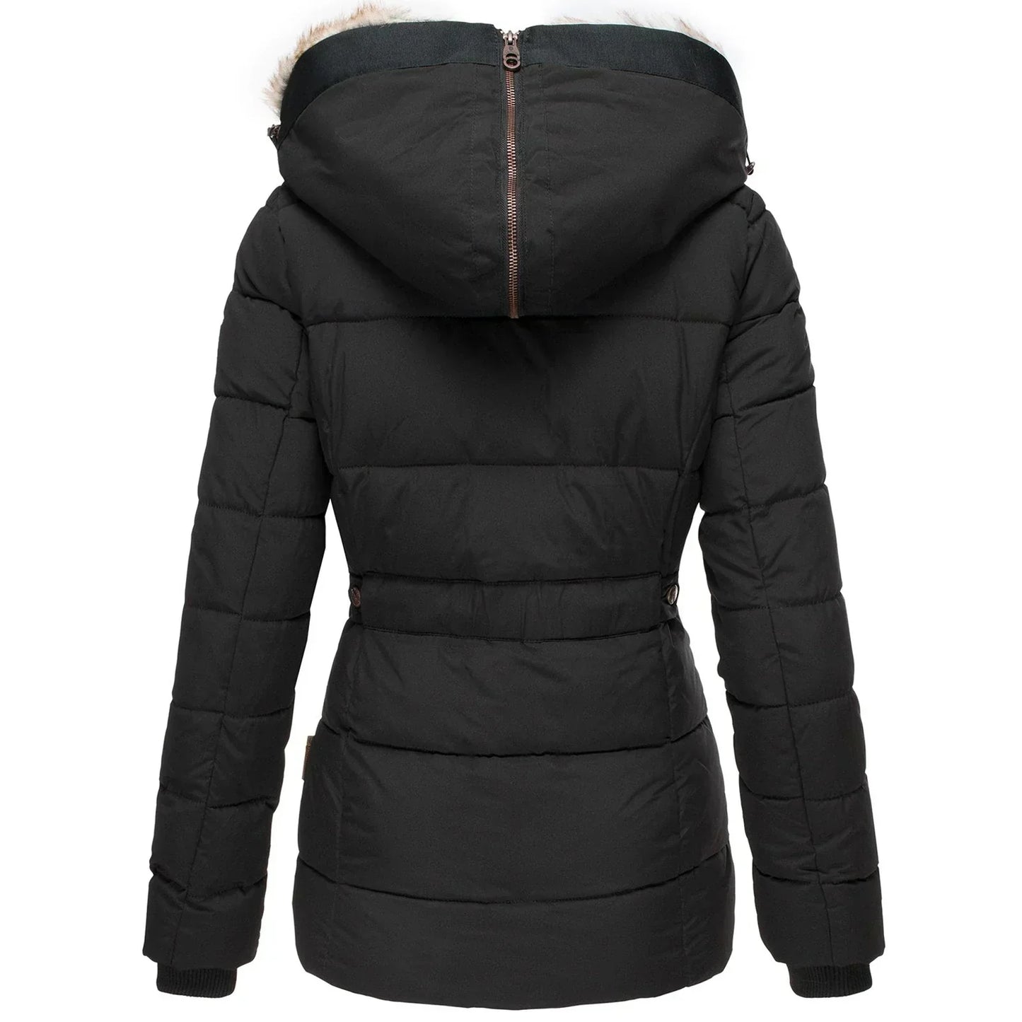 Manteau d'hiver chaud en tissu doux avec doublure élégante