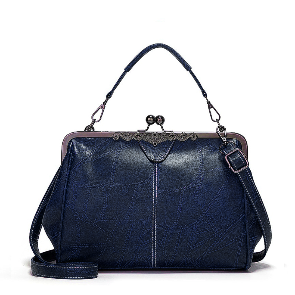 sac vintage en cuir de qualité avec fermeture à rabat élégante