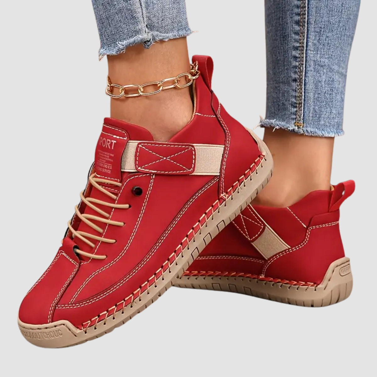 chaussures de marche en cuir souple pour un confort durable
