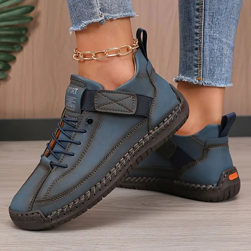 chaussures de marche en cuir souple pour un confort durable