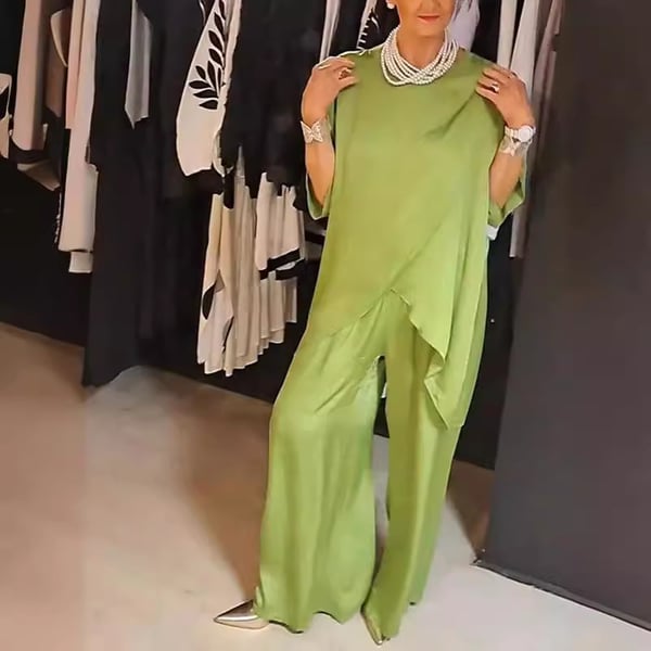 Ensemble à Deux Pièces Confortable en Tissu Léger pour Été