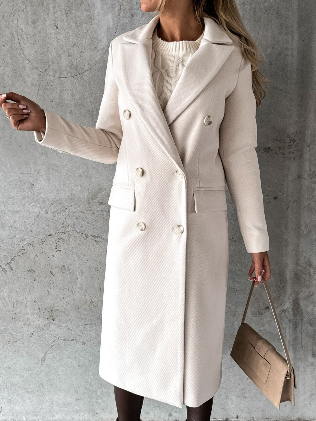 manteau d'hiver en laine, coupe élégante et confort optimal