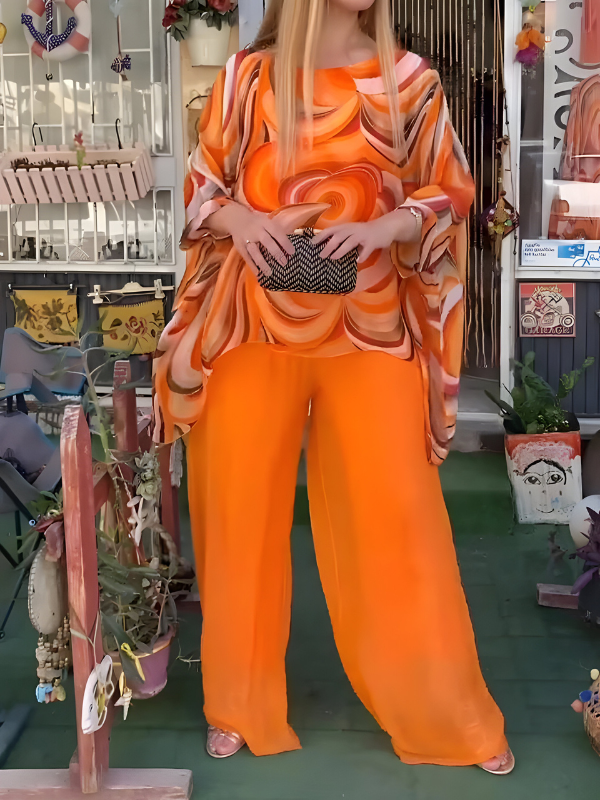 Ensemble Chiffon Léger Deux Pièces Idéal pour le Printemps