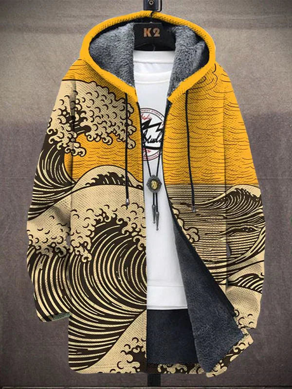 veste artistique imprimée en tissu léger pour un style intemporel