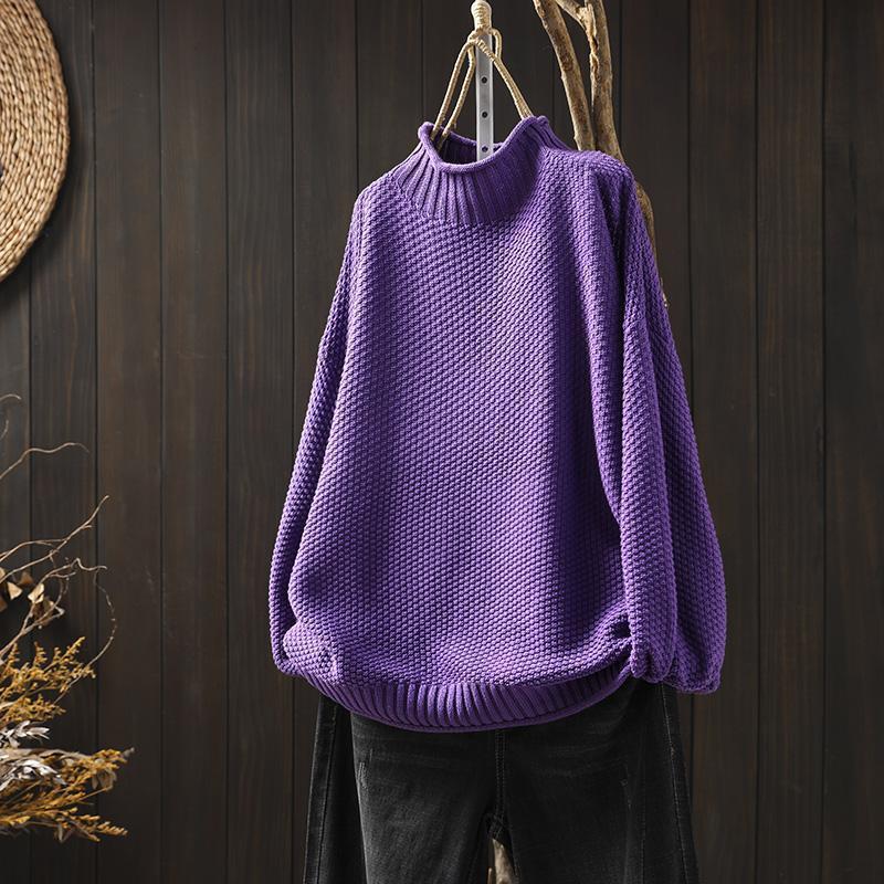 pull oversized en laine douce pour un confort élégant en automne