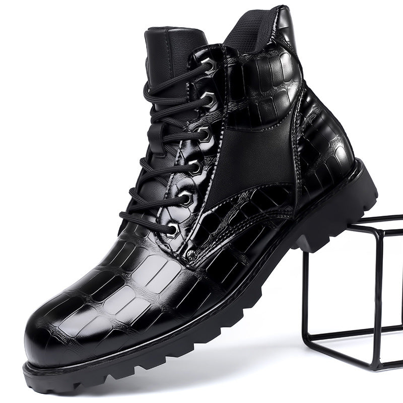 bottes en cuir de crocodile, élégance intemporelle et confort assuré