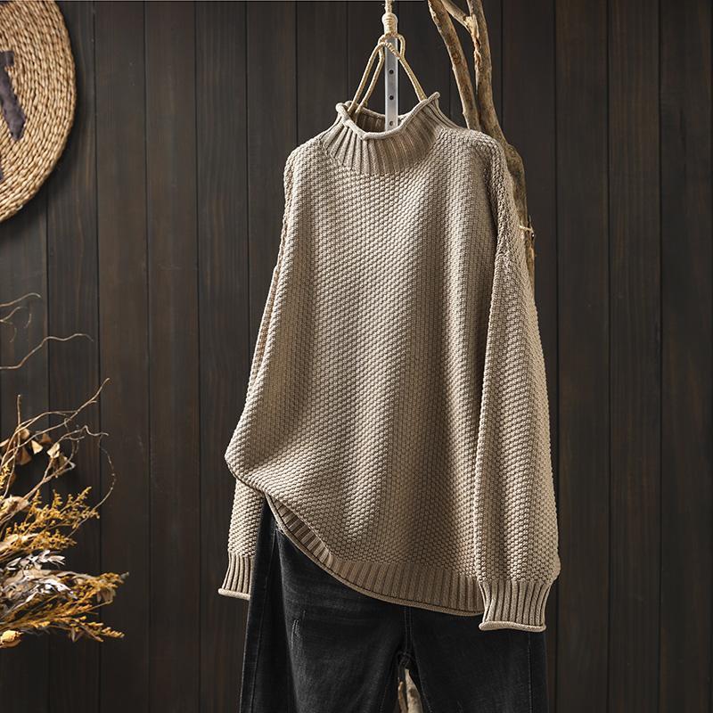 pull oversized en laine douce pour un confort élégant en automne
