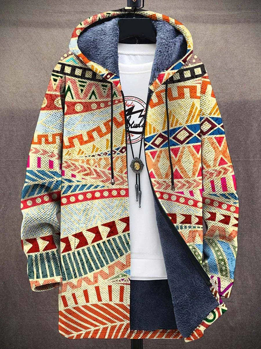 veste artistique imprimée en tissu léger pour un style intemporel