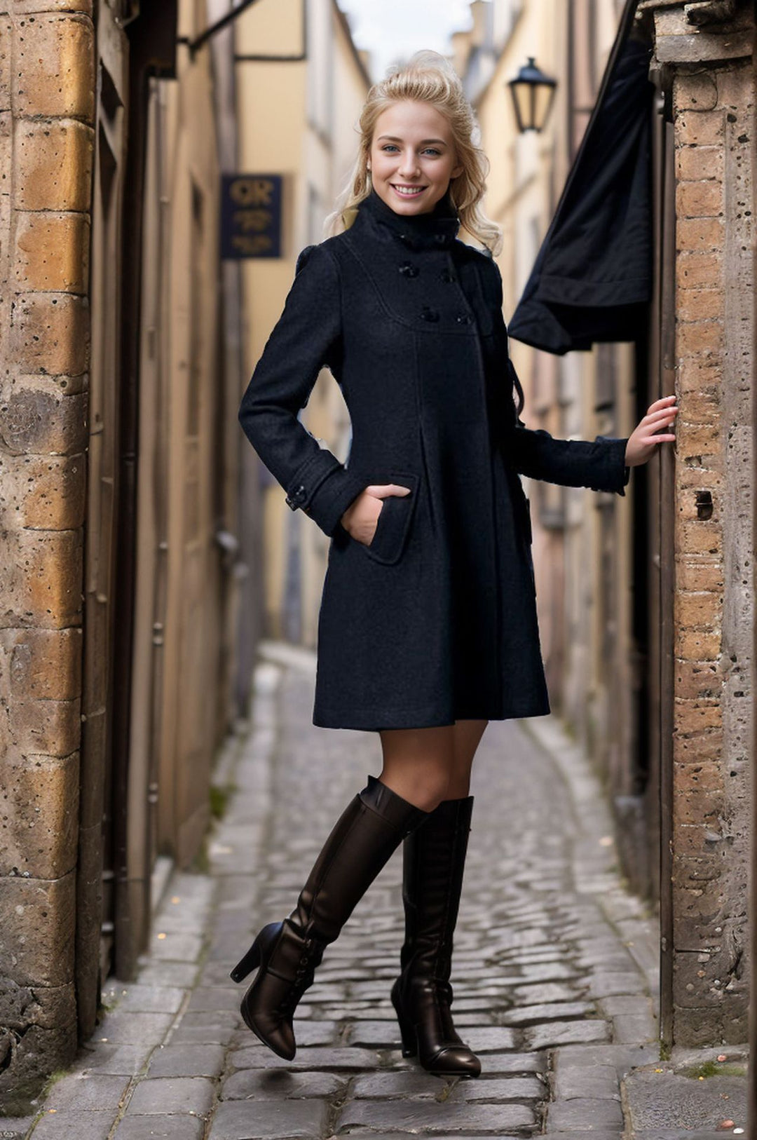 veste élégante en laine douce, confort et style pour l'automne