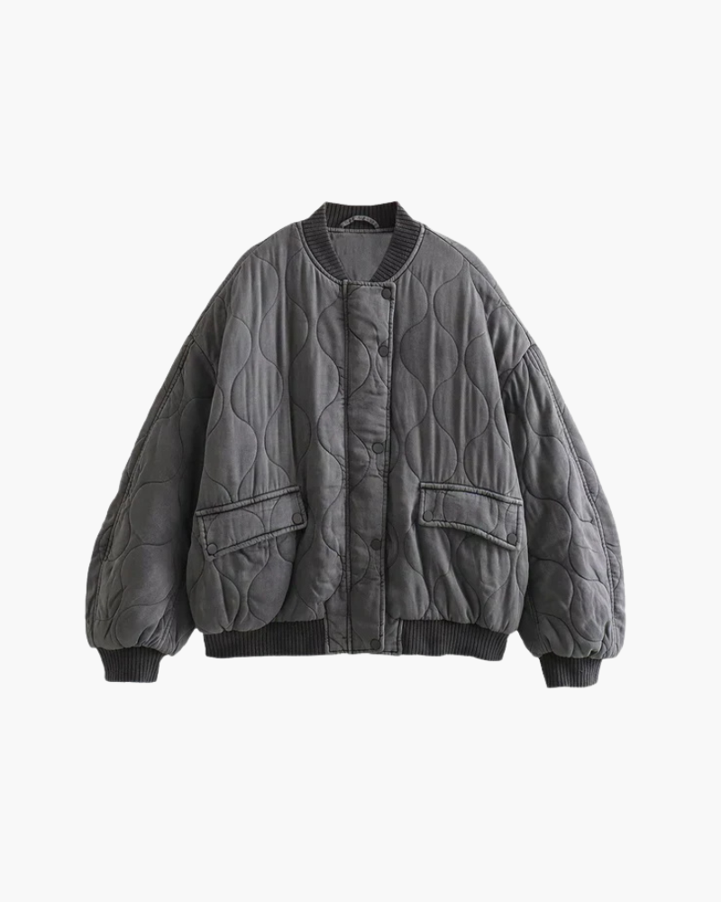 Veste bomber en tissu léger, élégance décontractée pour l'été