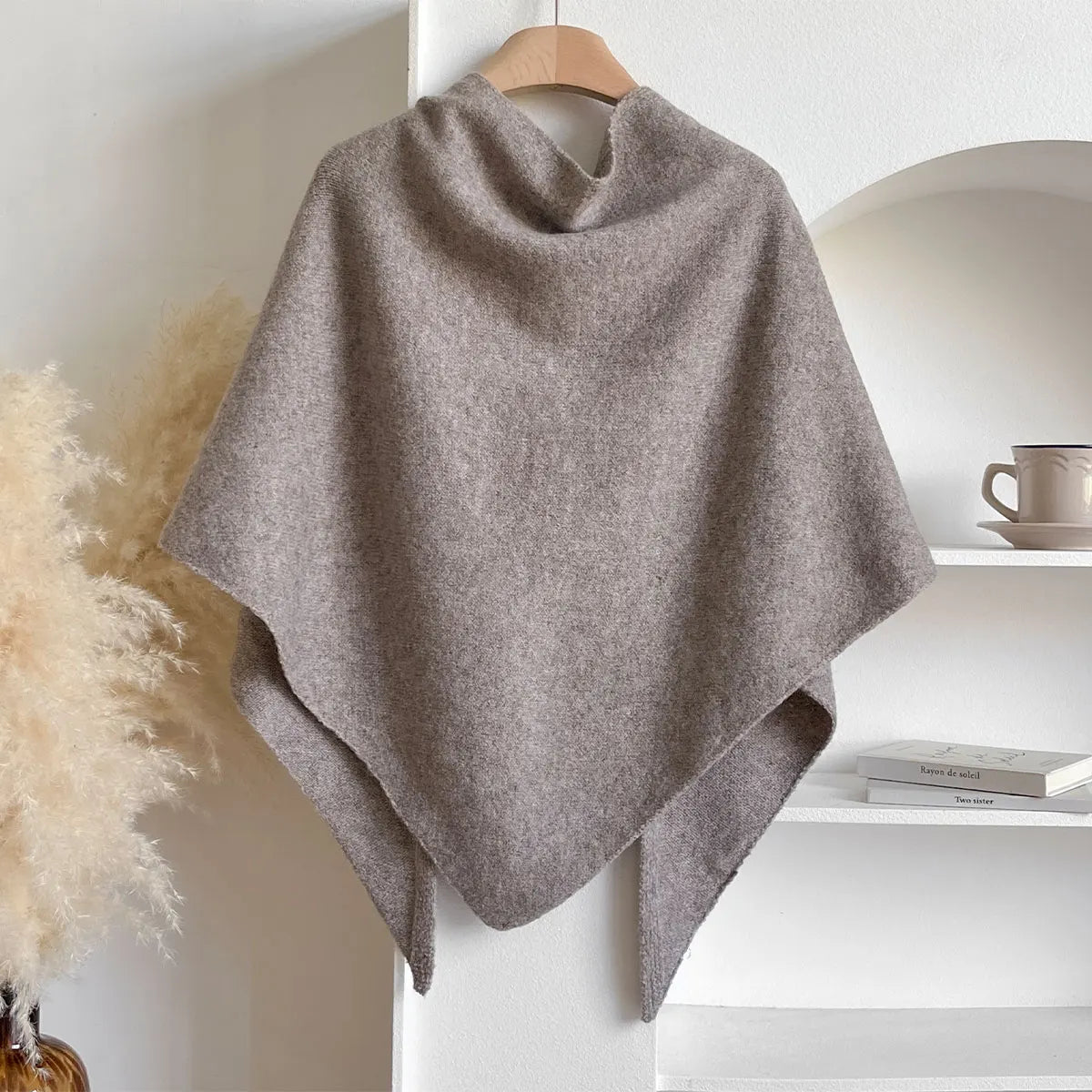 Poncho en tissu doux, confortable et élégant pour l'automne