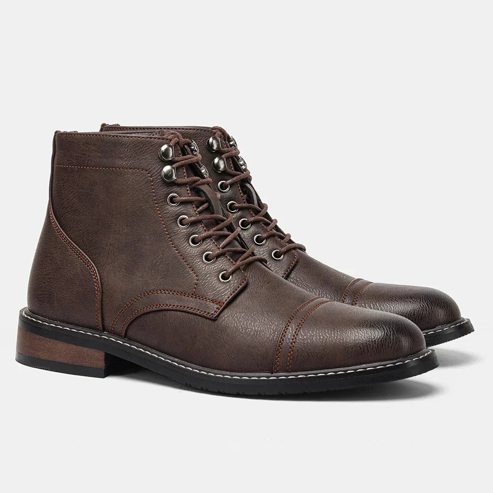 bottes derby classiques en cuir pour un confort élégant automnal