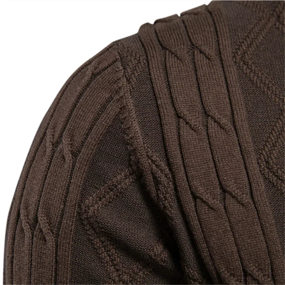 Cardigan en laine pour homme, confortable et élégant pour l'hiver