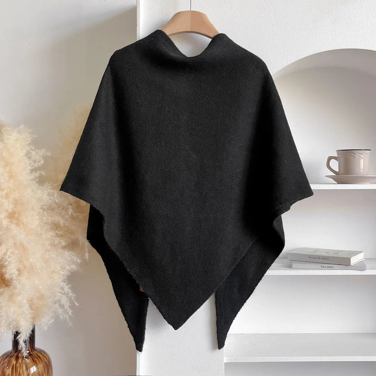 Poncho en tissu doux, confortable et élégant pour l'automne