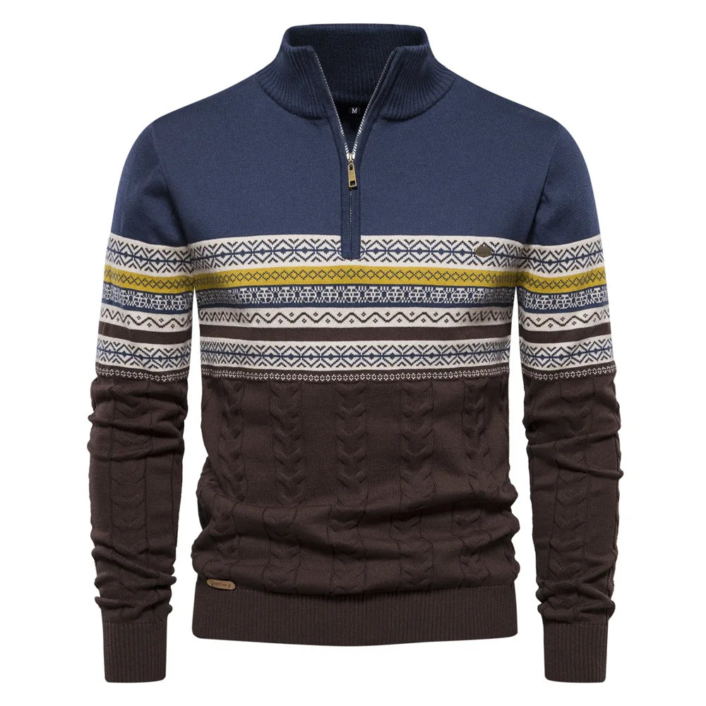 pull à motifs subtils en laine douce pour un confort élégant automnal