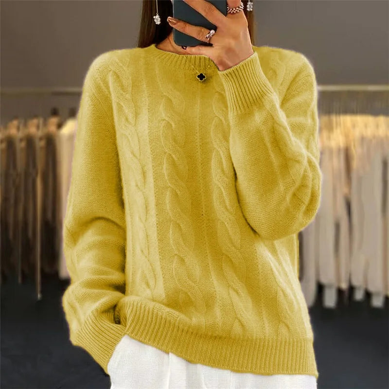 Pull en cachemire doux pour un confort élégant en automne