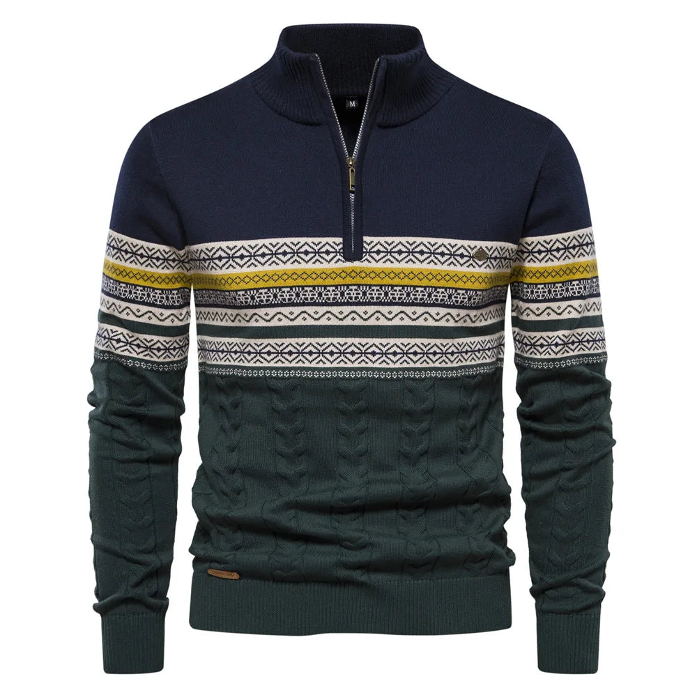pull à motifs subtils en laine douce pour un confort élégant automnal