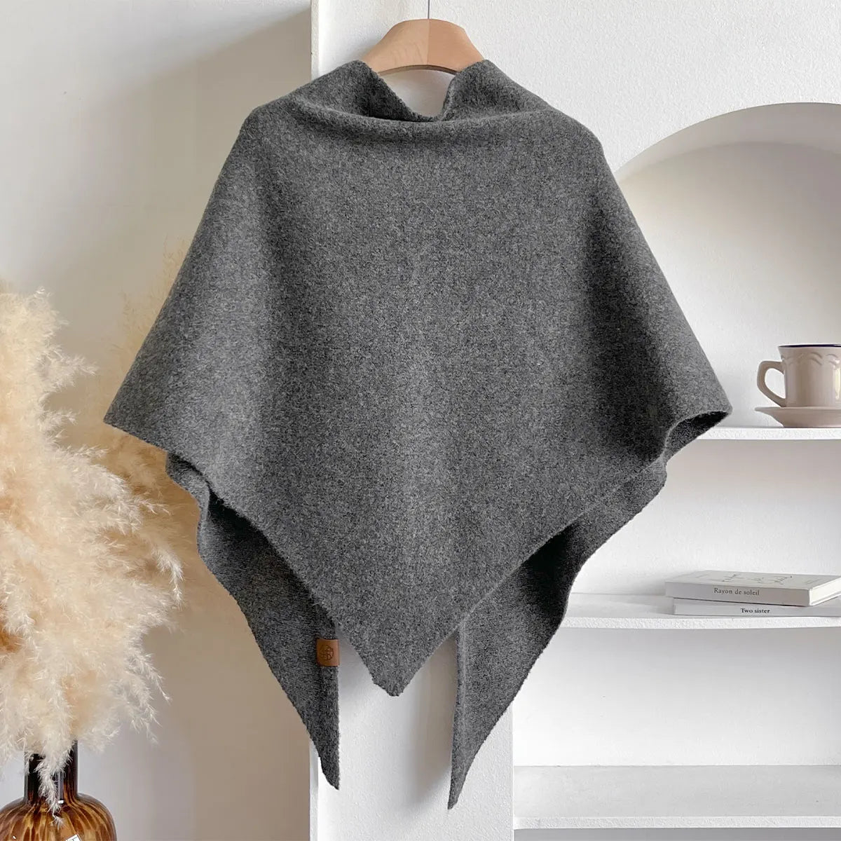 Poncho en tissu doux, confortable et élégant pour l'automne