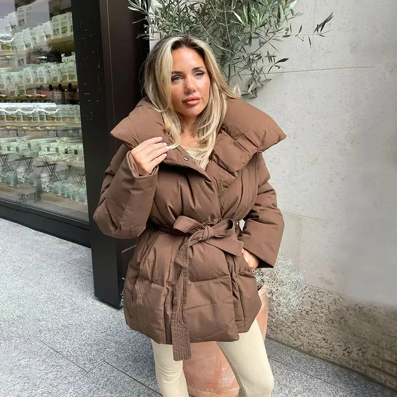 veste matelassée en tissu doux pour un confort élégant en automne