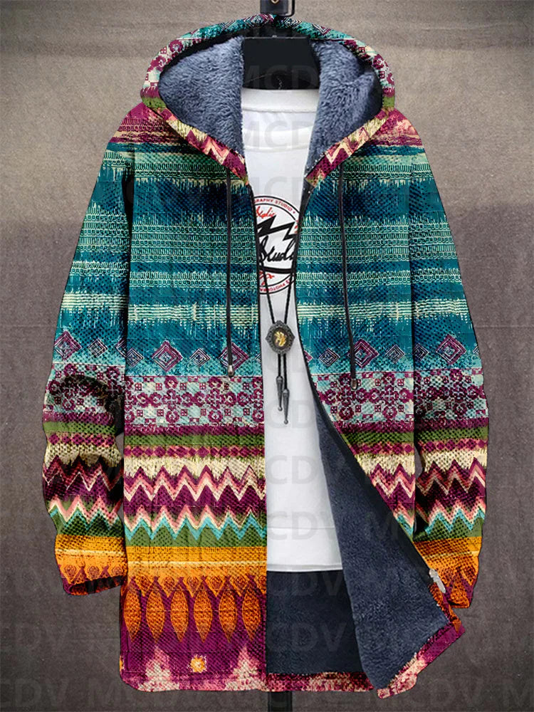 veste artistique imprimée en tissu léger pour un style intemporel