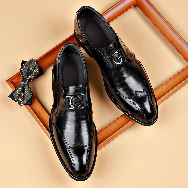 chaussures en cuir faites à la main, confort et élégance intemporelle