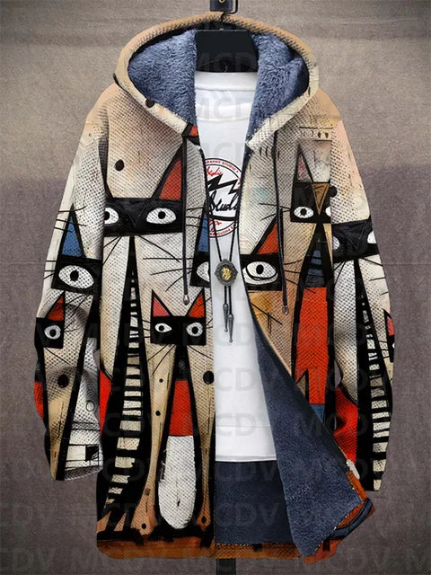 veste artistique imprimée en tissu léger pour un style intemporel