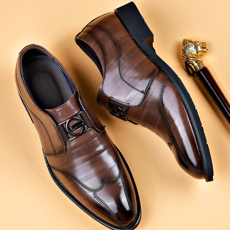 chaussures en cuir faites à la main, confort et élégance intemporelle