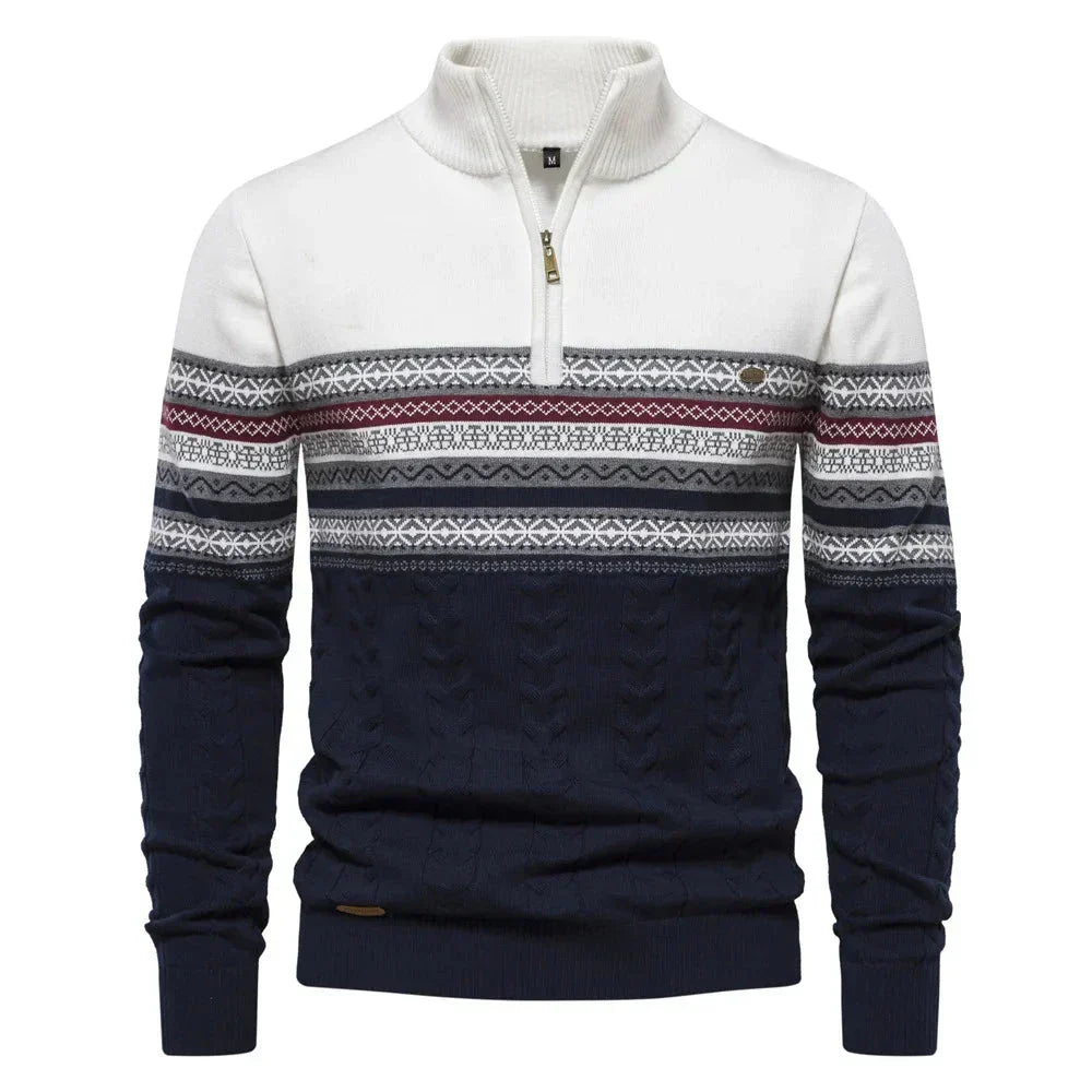 pull à motifs subtils en laine douce pour un confort élégant automnal