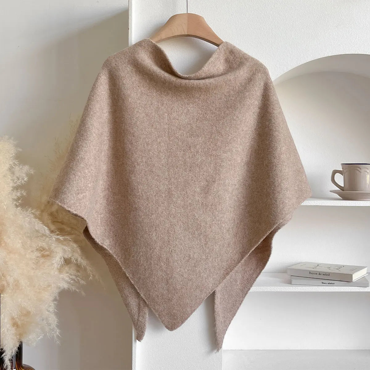 Poncho en tissu doux, confortable et élégant pour l'automne