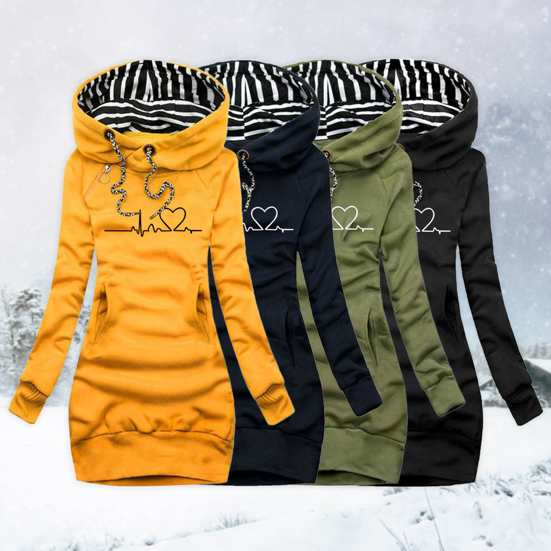 robe pull en tissu de qualité, confortable pour l'automne