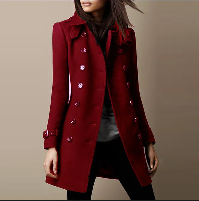 manteau long en laine fait main, confort et élégance pour l'hiver