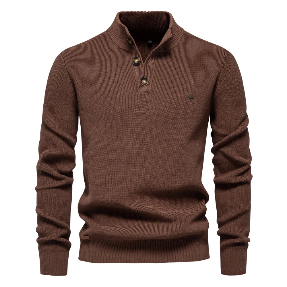pull col haut en laine douce, confort et élégance pour l'hiver