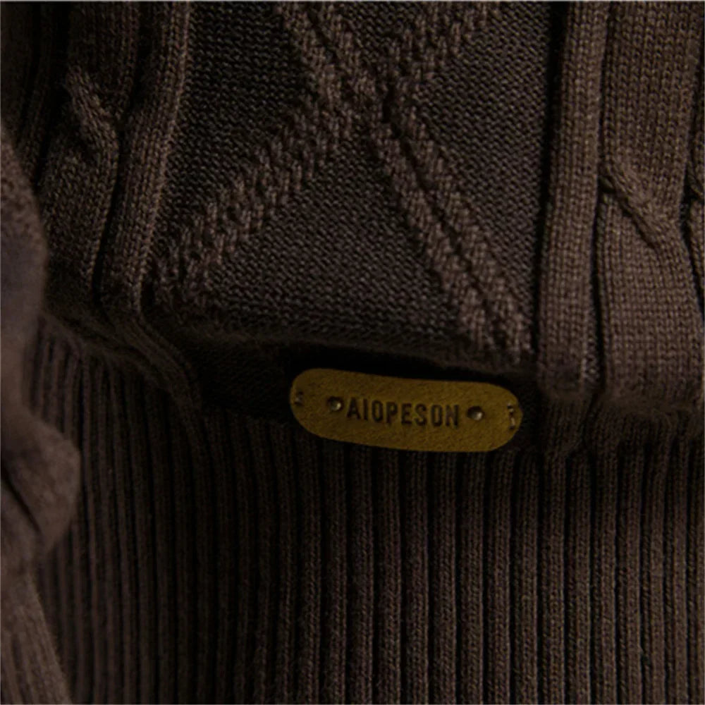 Cardigan en laine pour homme, confortable et élégant pour l'hiver