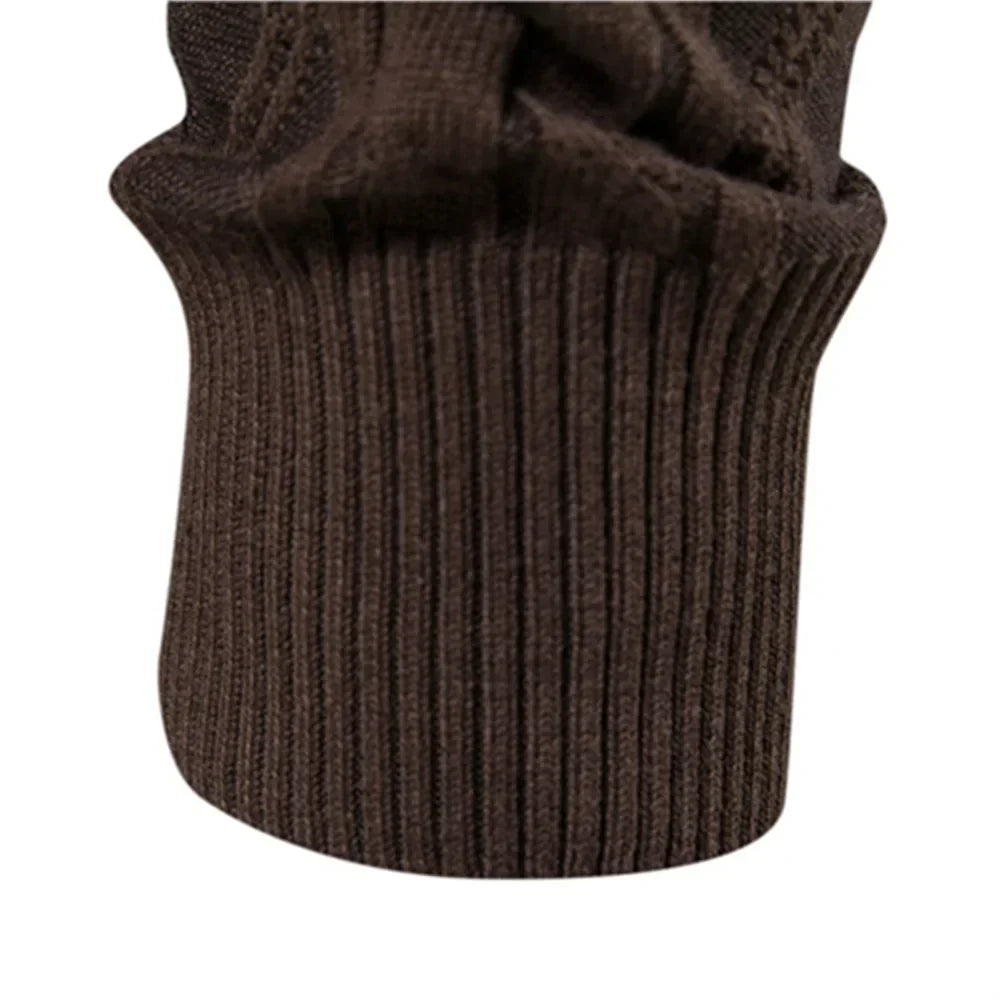 Cardigan en laine pour homme, confortable et élégant pour l'hiver