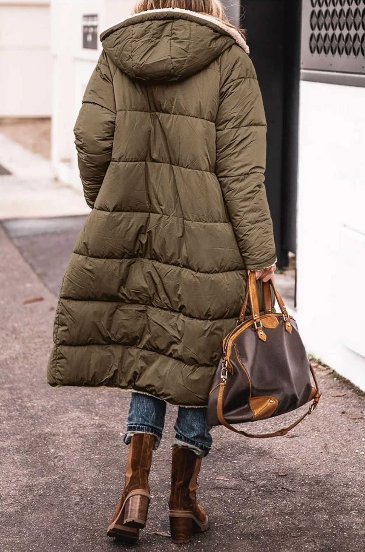 parka réversible chaude en sherpa pour un confort élégant cet hiver