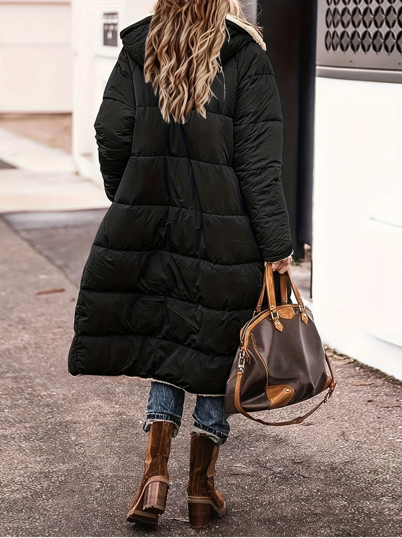 parka réversible chaude en sherpa pour un confort élégant cet hiver