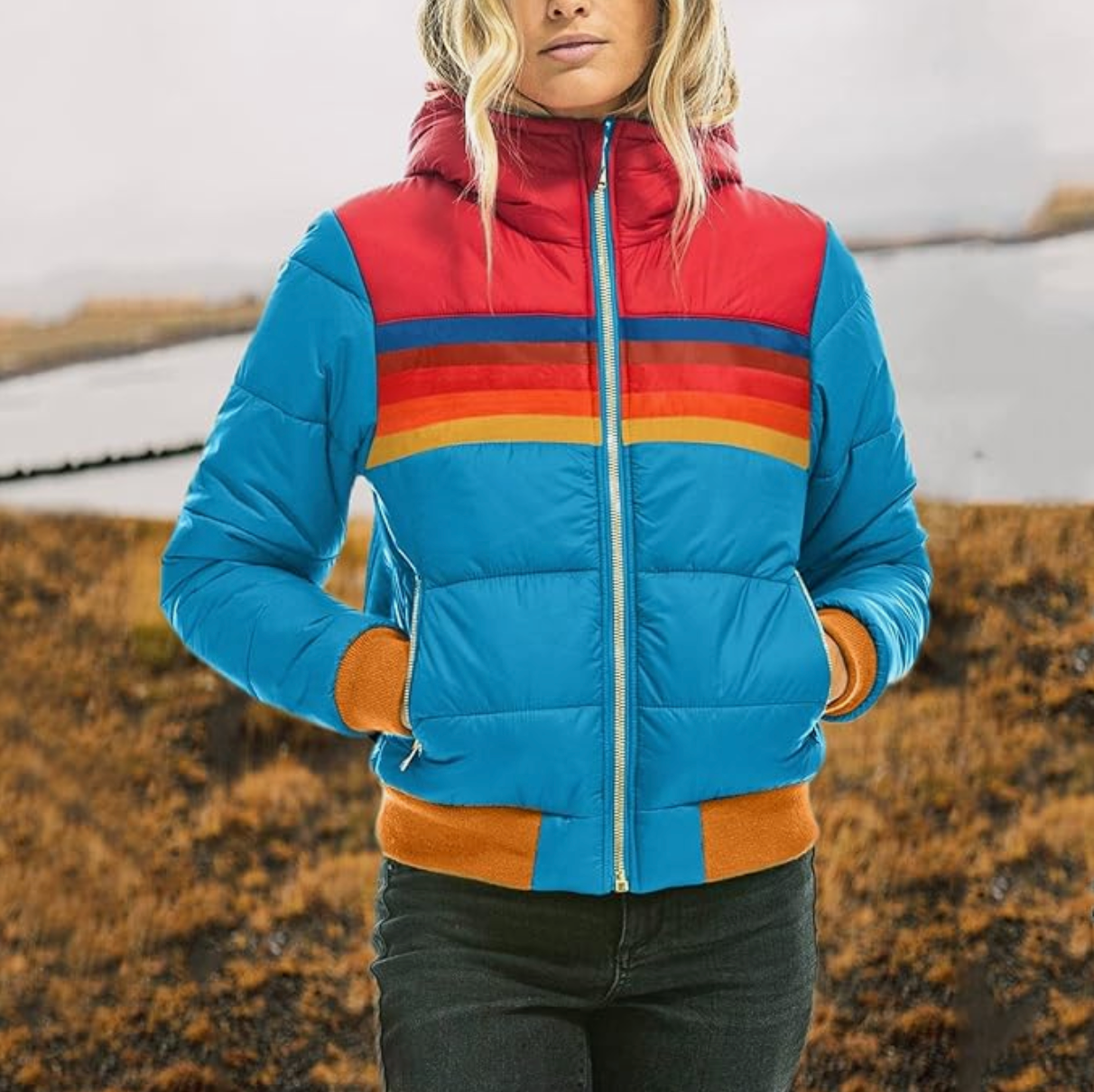 veste rétro en fausse fourrure, élégante et confortable pour l'hiver