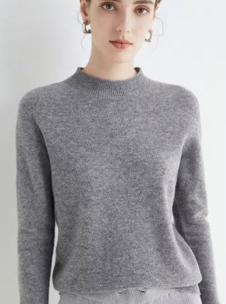 pull en laine doux avec col haut pour un confort automnal
