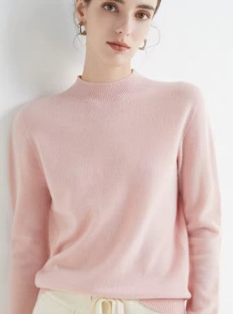pull en laine doux avec col haut pour un confort automnal