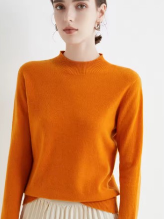 pull en laine doux avec col haut pour un confort automnal