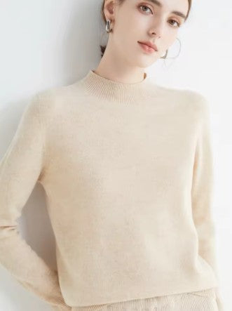 pull en laine doux avec col haut pour un confort automnal