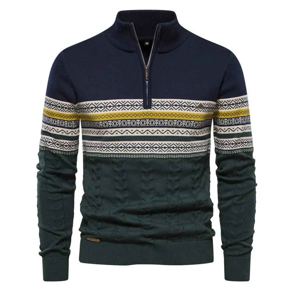 pull à motifs subtils en laine douce pour un confort élégant automnal