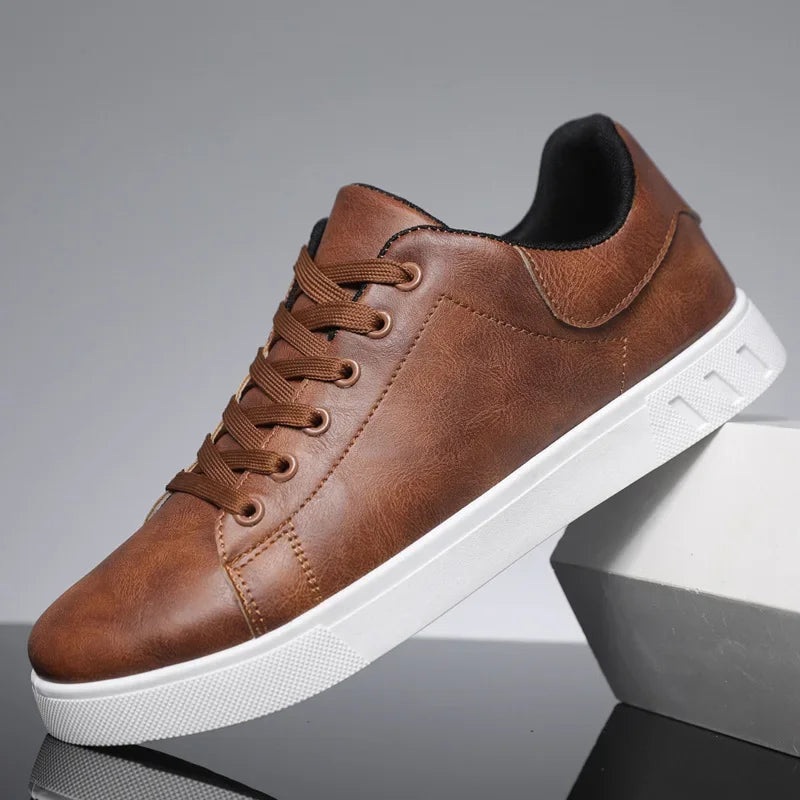chaussures décontractées en cuir souple pour un confort quotidien