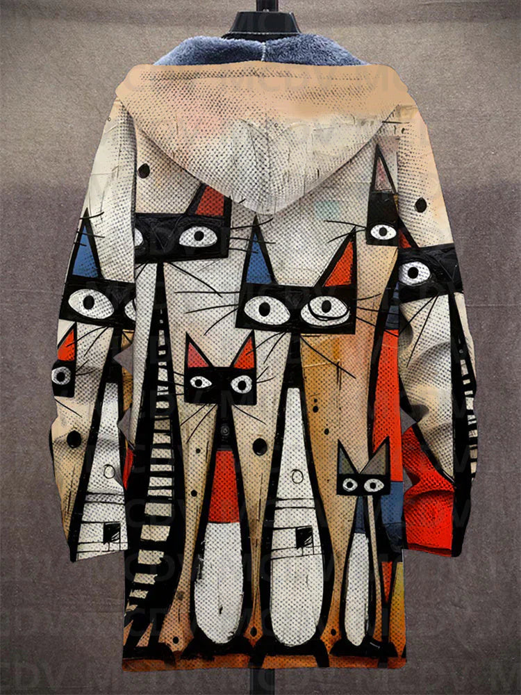 veste artistique imprimée en tissu léger pour un style intemporel